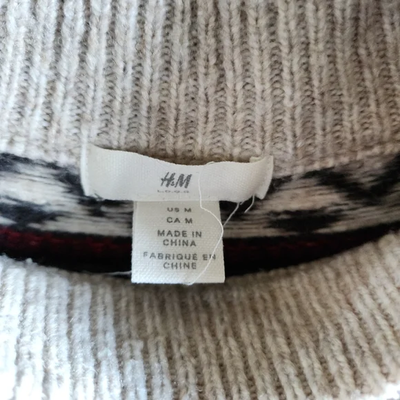 Beige Patterned Sweater Women - Picture 8 of 8